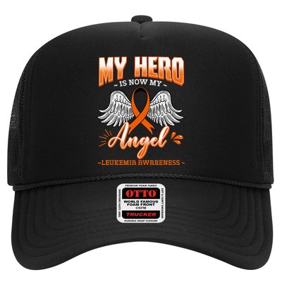 My Hero Is Now My Angel Leukemia Bone Marrow Hematologists Trucker Hat