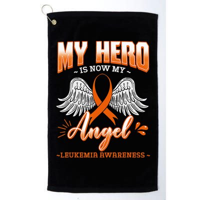 My Hero Is Now My Angel Leukemia Bone Marrow Hematologists Golf Towel
