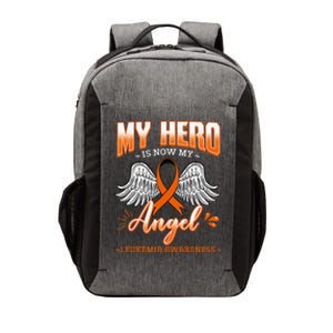 My Hero Is Now My Angel Leukemia Bone Marrow Hematologists Vector Backpack