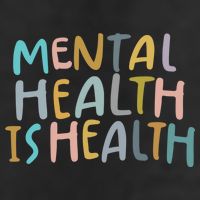 Mental Health Is Health Raise Awareness Of Mental Health 7 Panel Mesh Trucker Snapback Hat