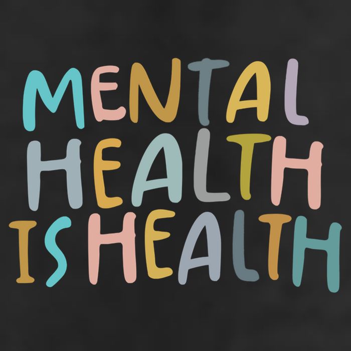 Mental Health Is Health Raise Awareness Of Mental Health 7 Panel Mesh Trucker Snapback Hat