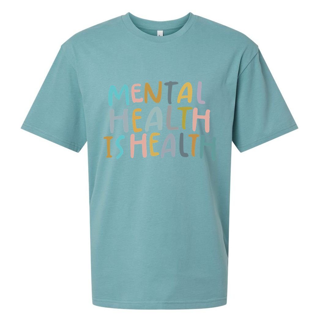 Mental Health Is Health Raise Awareness Of Mental Health Sueded Cloud Jersey T-Shirt