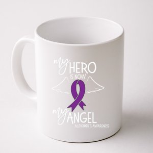 My Hero Is Now My Angel Alzheimers Awareness Gift Coffee Mug