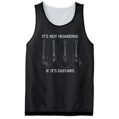 Musician Humor It’s Not Hoarding If It’s Guitars Mesh Reversible Basketball Jersey Tank