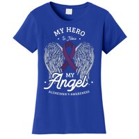 My Hero Is Now My Angel Alzheimer's Awareness Alzheimer Great Gift Women's T-Shirt