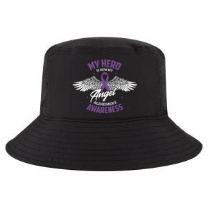 My Hero Is Now My Angel Alzheimer's Awareness Alzheimer Cute Gift Cool Comfort Performance Bucket Hat