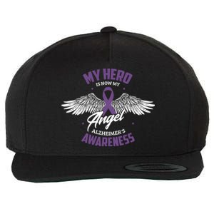 My Hero Is Now My Angel Alzheimer's Awareness Alzheimer Cute Gift Wool Snapback Cap