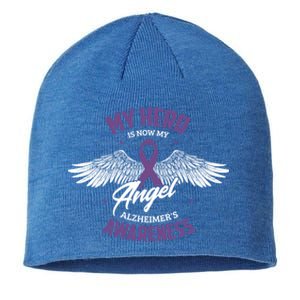 My Hero Is Now My Angel Alzheimer's Awareness Alzheimer Cute Gift Sustainable Beanie