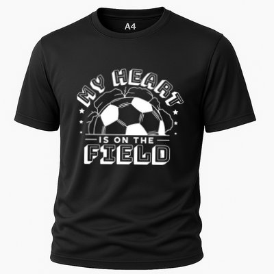 My Heart Is On The Field Soccer Performance Shirt