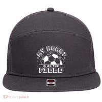 My Heart Is On The Field Soccer 7 Panel Mesh Trucker Snapback Hat