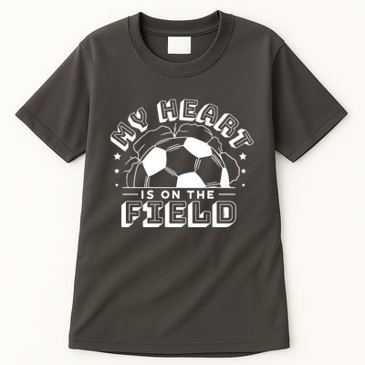 My Heart Is On The Field Soccer Tall T-Shirt