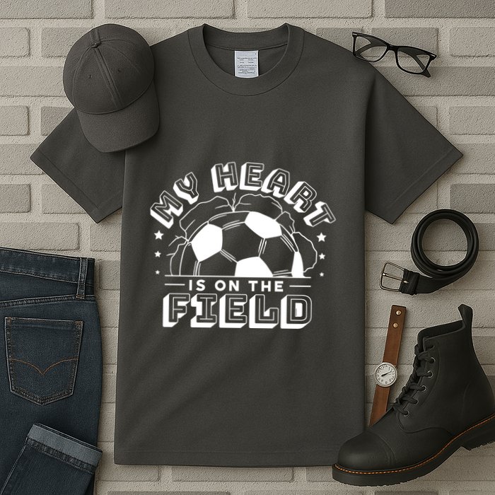 My Heart Is On The Field Soccer Tall T-Shirt