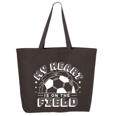 My Heart Is On The Field Soccer 25L Jumbo Tote