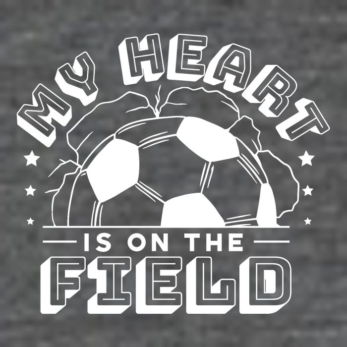 My Heart Is On The Field Soccer Baby Bodysuit