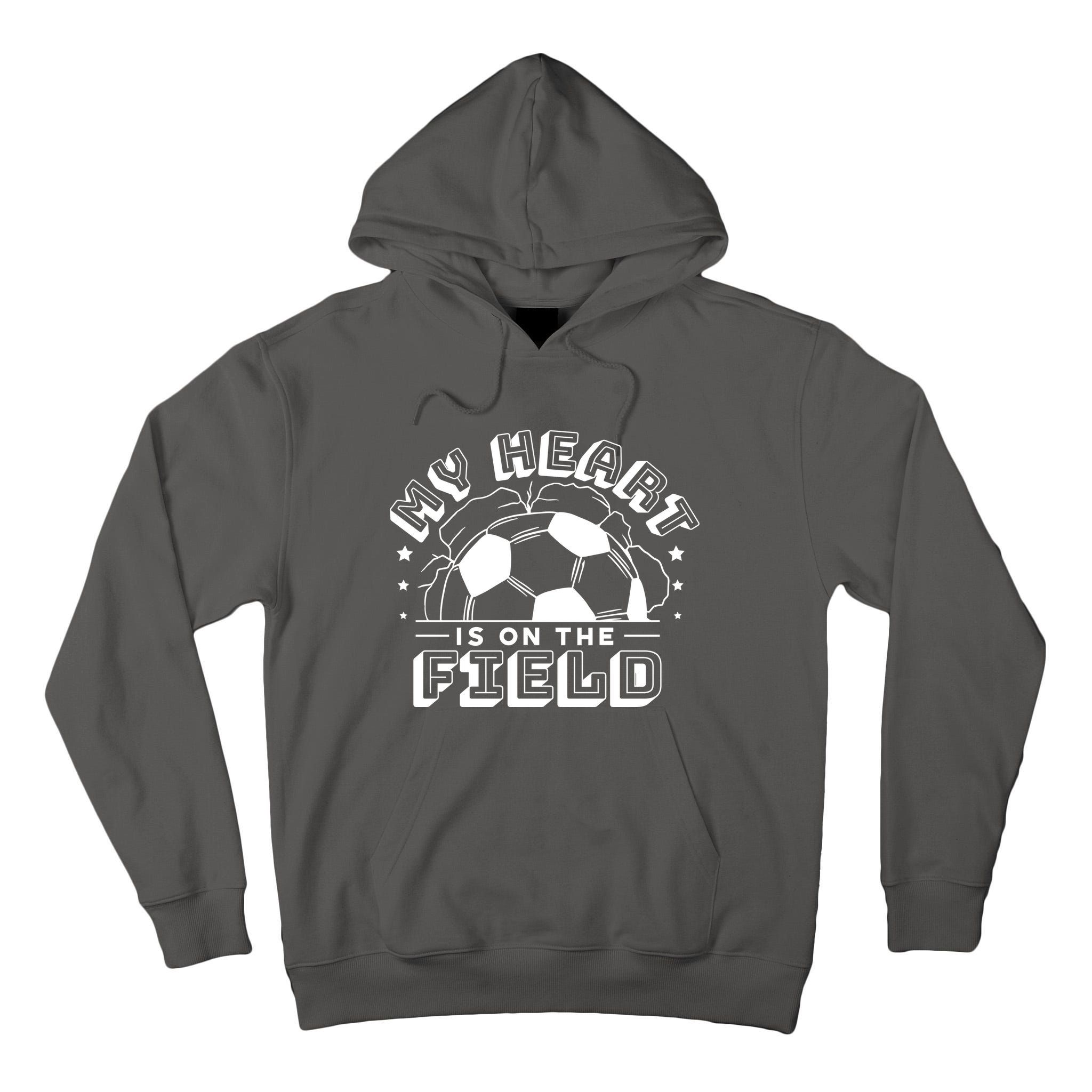 My Heart Is On The Field Soccer Tall Hoodie