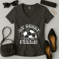 My Heart Is On The Field Soccer Women's V-Neck T-Shirt