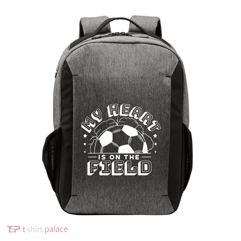 My Heart Is On The Field Soccer Vector Backpack