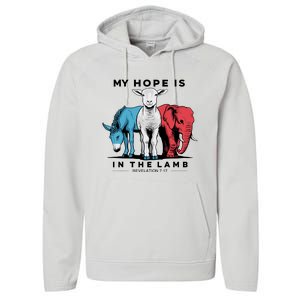 My Hope Is In The Lamb Performance Fleece Hoodie