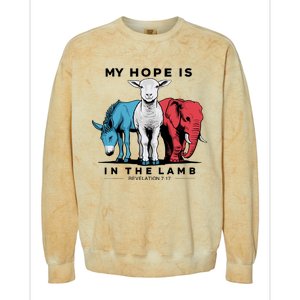 My Hope Is In The Lamb Colorblast Crewneck Sweatshirt