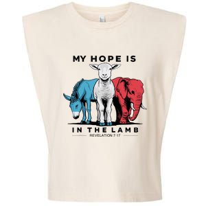 My Hope Is In The Lamb Garment-Dyed Women's Muscle Tee