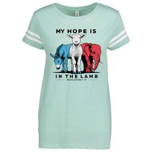 My Hope Is In The Lamb Enza Ladies Jersey Football T-Shirt