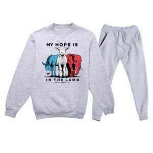 My Hope Is In The Lamb Premium Crewneck Sweatsuit Set