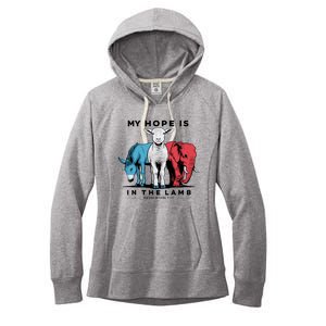 My Hope Is In The Lamb Women's Fleece Hoodie