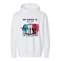 My Hope Is In The Lamb Garment-Dyed Fleece Hoodie