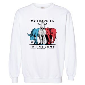 My Hope Is In The Lamb Garment-Dyed Sweatshirt