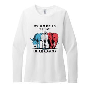 My Hope Is In The Lamb Womens CVC Long Sleeve Shirt