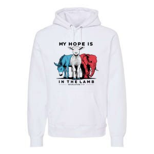 My Hope Is In The Lamb Premium Hoodie