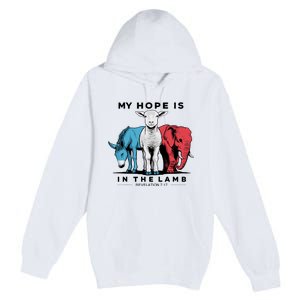 My Hope Is In The Lamb Premium Pullover Hoodie