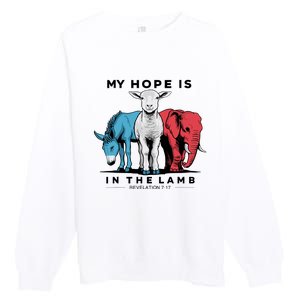 My Hope Is In The Lamb Premium Crewneck Sweatshirt