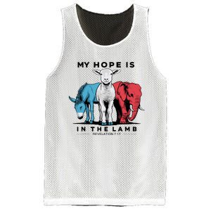 My Hope Is In The Lamb Mesh Reversible Basketball Jersey Tank