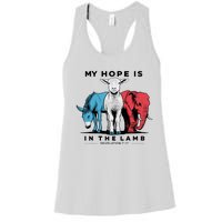 My Hope Is In The Lamb Women's Racerback Tank