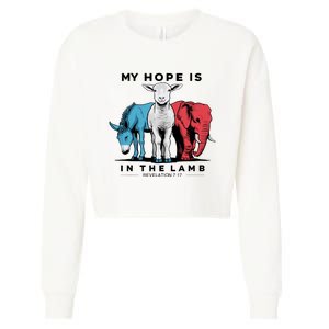 My Hope Is In The Lamb Cropped Pullover Crew