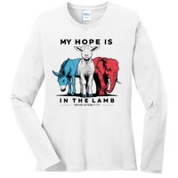 My Hope Is In The Lamb Ladies Long Sleeve Shirt