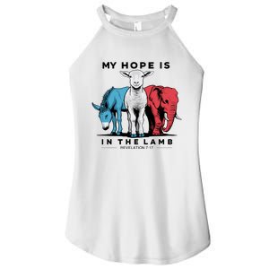 My Hope Is In The Lamb Women's Perfect Tri Rocker Tank