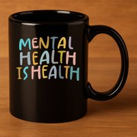 Mental Health Is Health 11oz C Handle Ceramic Mug
