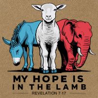 My Hope Is In The Lamb Cotton Canvas Backpack