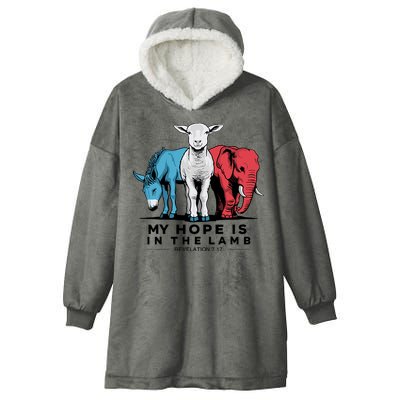 My Hope Is In The Lamb Hooded Wearable Blanket