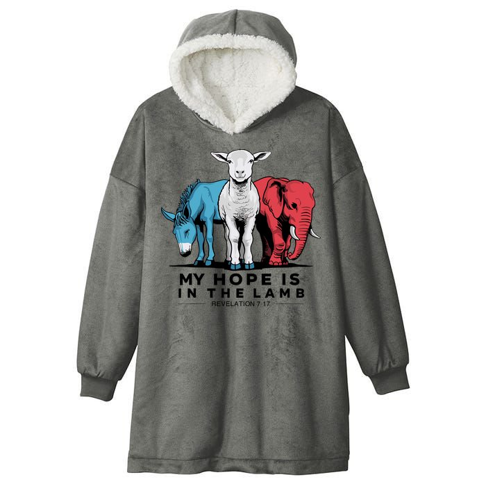 My Hope Is In The Lamb Hooded Wearable Blanket