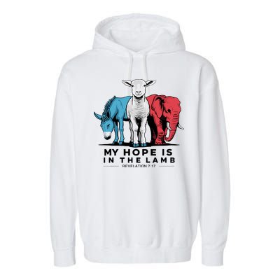 My Hope Is In The Lamb Garment-Dyed Fleece Hoodie