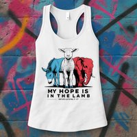 My Hope Is In The Lamb Womens Tank Top
