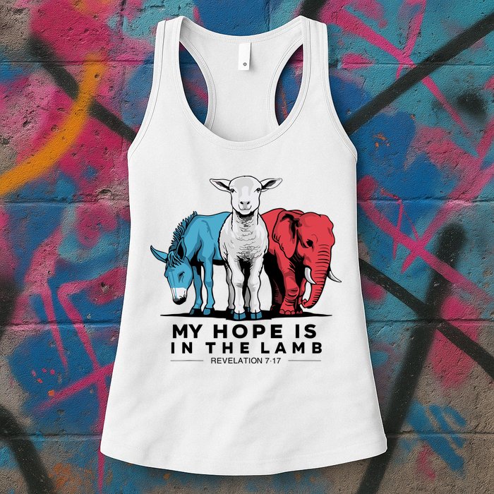 My Hope Is In The Lamb Womens Tank Top