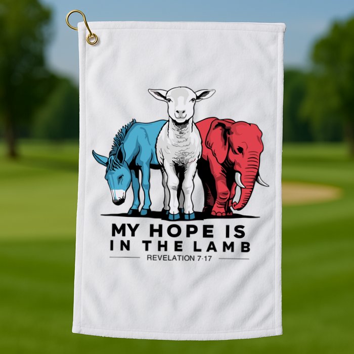 My Hope Is In The Lamb Golf Towel