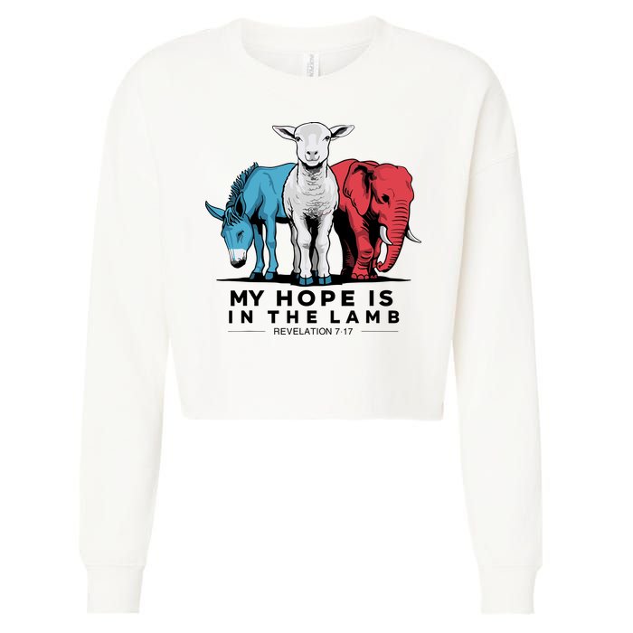 My Hope Is In The Lamb Cropped Pullover Crew