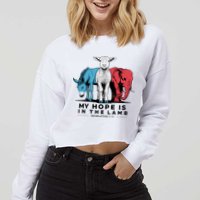 My Hope Is In The Lamb Cropped Pullover Crew
