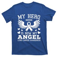 My Hero Is Now My Angel Lung Cancer Awareness Supporter Gift T-Shirt