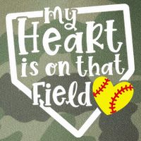 My Heart Is On That Field Softball Mom Cute Funny Legacy Tie Dye Trucker Hat